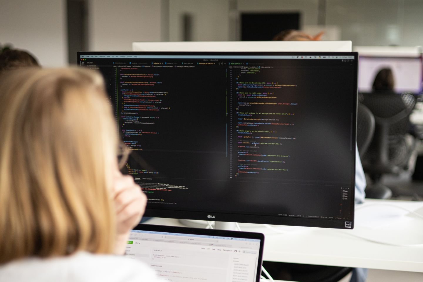 Photo of a Humanoid working behind a computer