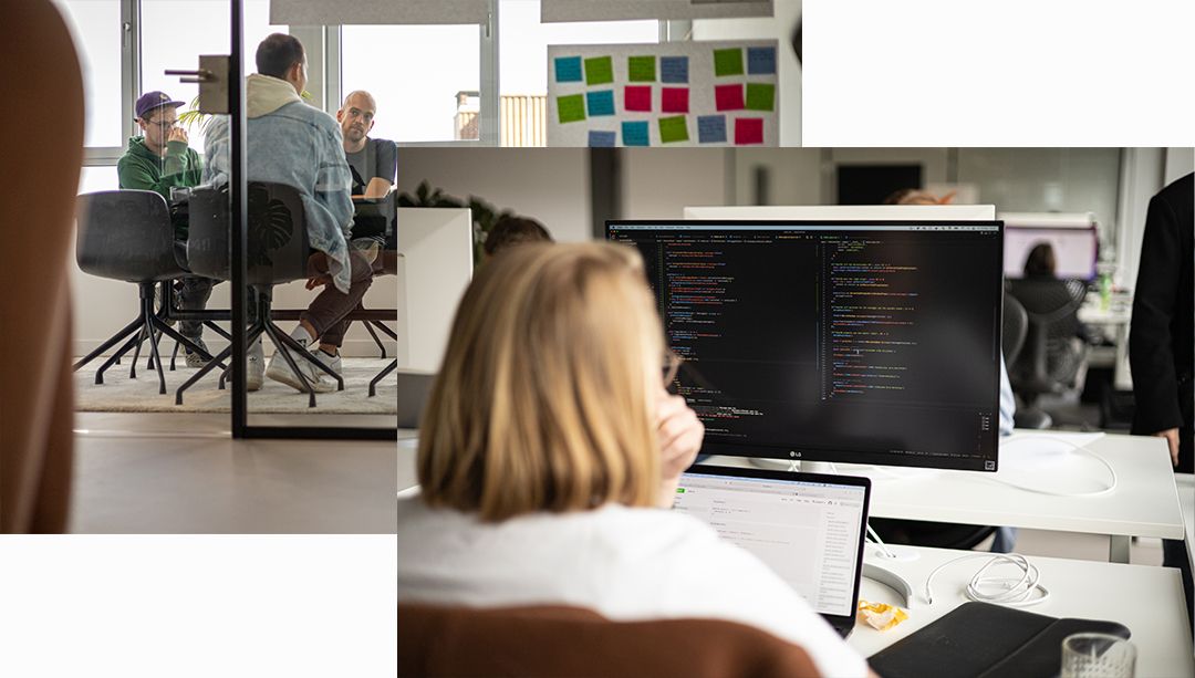 Photo of a Humanoids developer at work
